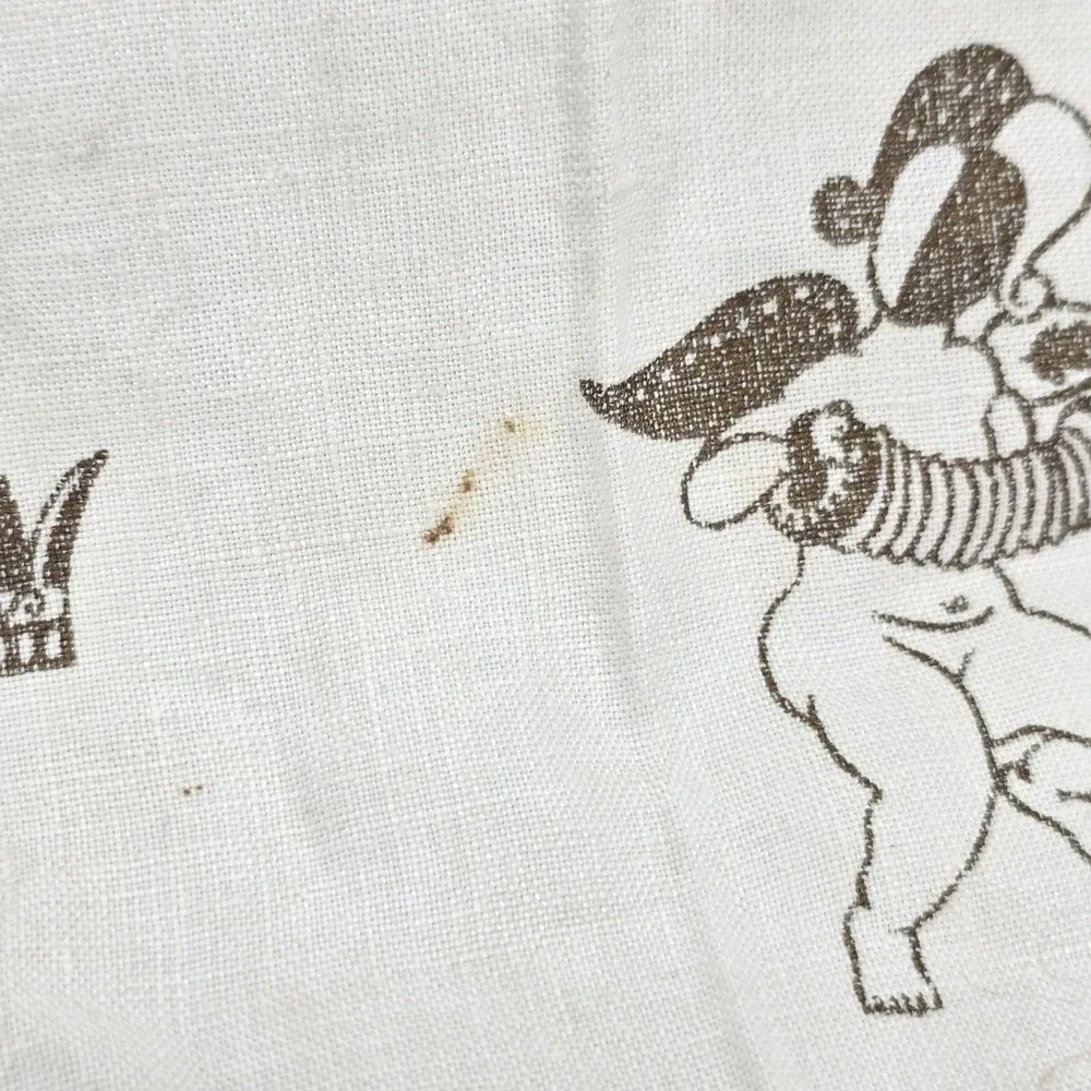 VTG Georges Briard‎ This is Paradise Placemats Guest Bar Towels Set of 2 MCM